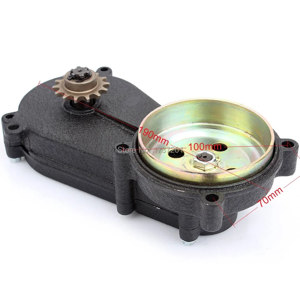 Коробка передач T8F с двойной цепью коробка черного цвета 11T 14 17 20 зубьев для 43cc 47cc
