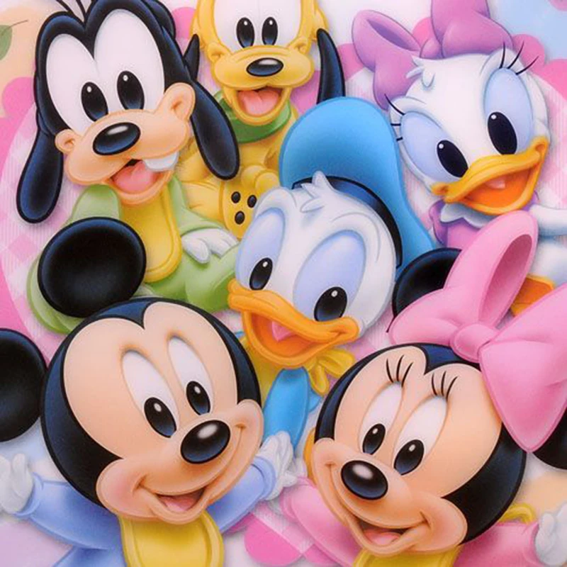 

5D DIY Full Square/round 5D Diamond Painting Mickey Donald Duck Diamond Embroidery Cross Stitch Rhinestone Mosaic Home Decor
