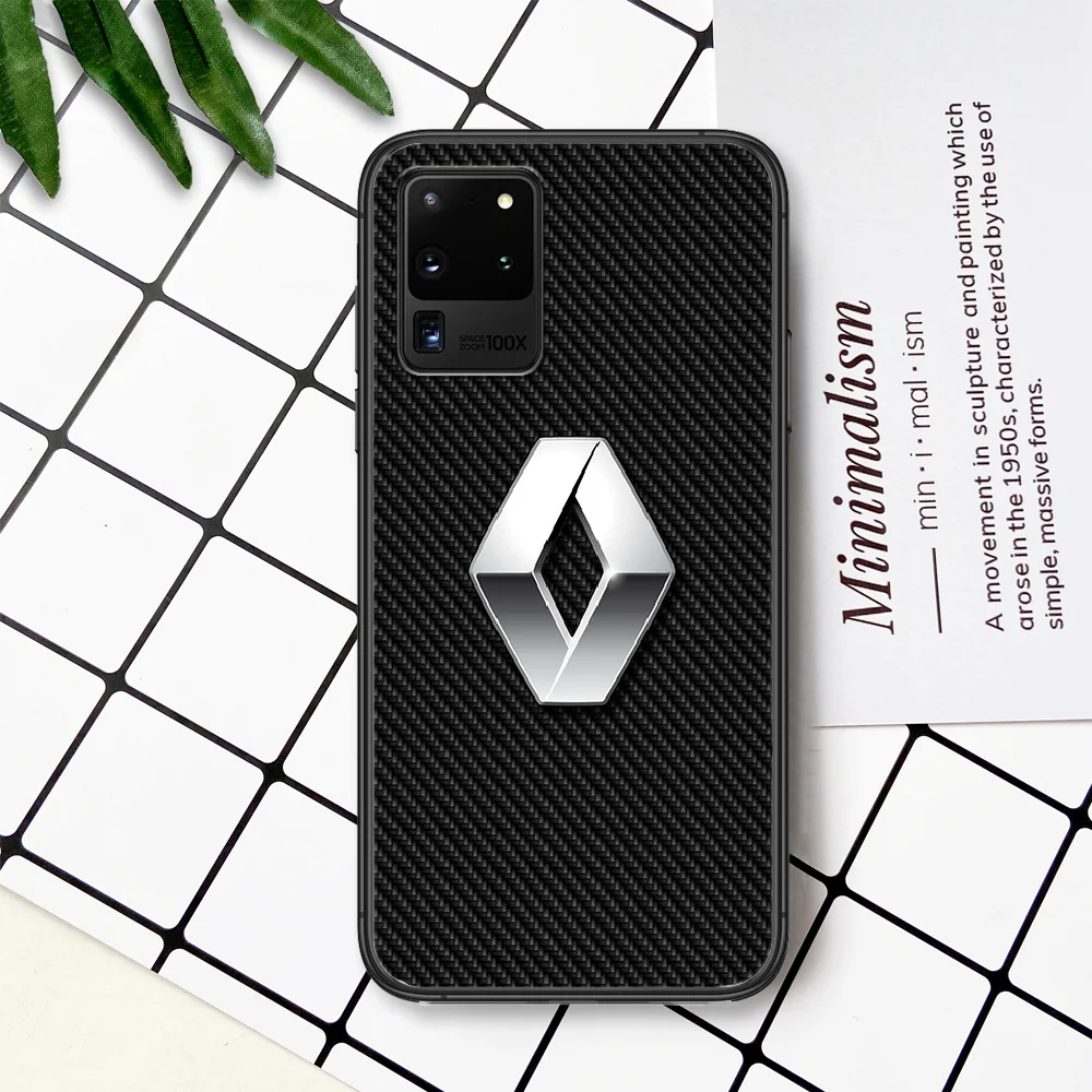 

Renault Rs Car Phone Case For Samsung Galaxy Note S 8 9 10 20 Plus E Lite Uitra black Cover Trend Prime Tpu Funda Pretty Cell