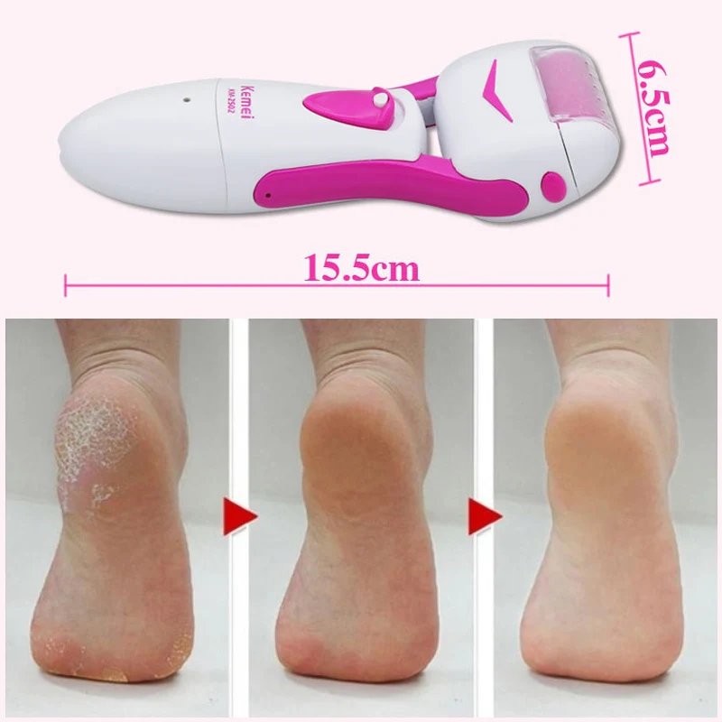 Электрическая пилка для ног Kemei профессиональное средство удаления мозолей