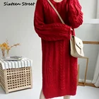 Женский шерстяной комбинезон с круглым вырезом, длинным рукавом и разрезом