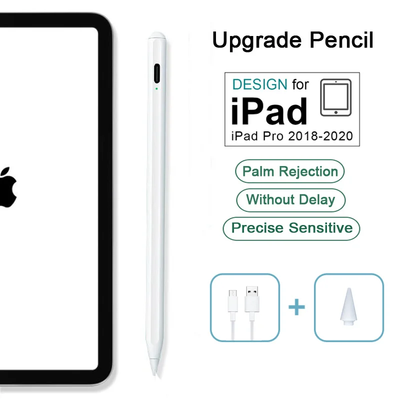 

Для активного стилуса с чувствительностью к отклонению пальмы для 11 12,9 2018 2019 2020 6-го 7-го поколения mini 5