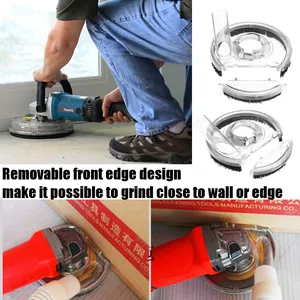 Набор для заточки пыли 100115 мм, крышка для сухого шлифования, инструмент для угловой ручной шлифовальной машины, прозрачные аксессуары для ручной шлифовальной машины, вакуумная Пылезащитная крышка