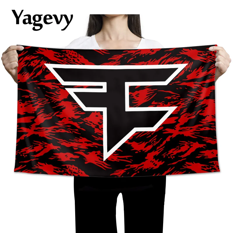 Настенный Гобелен CSGO FaZe с флагом клана пляжная одежда домашний декор большой