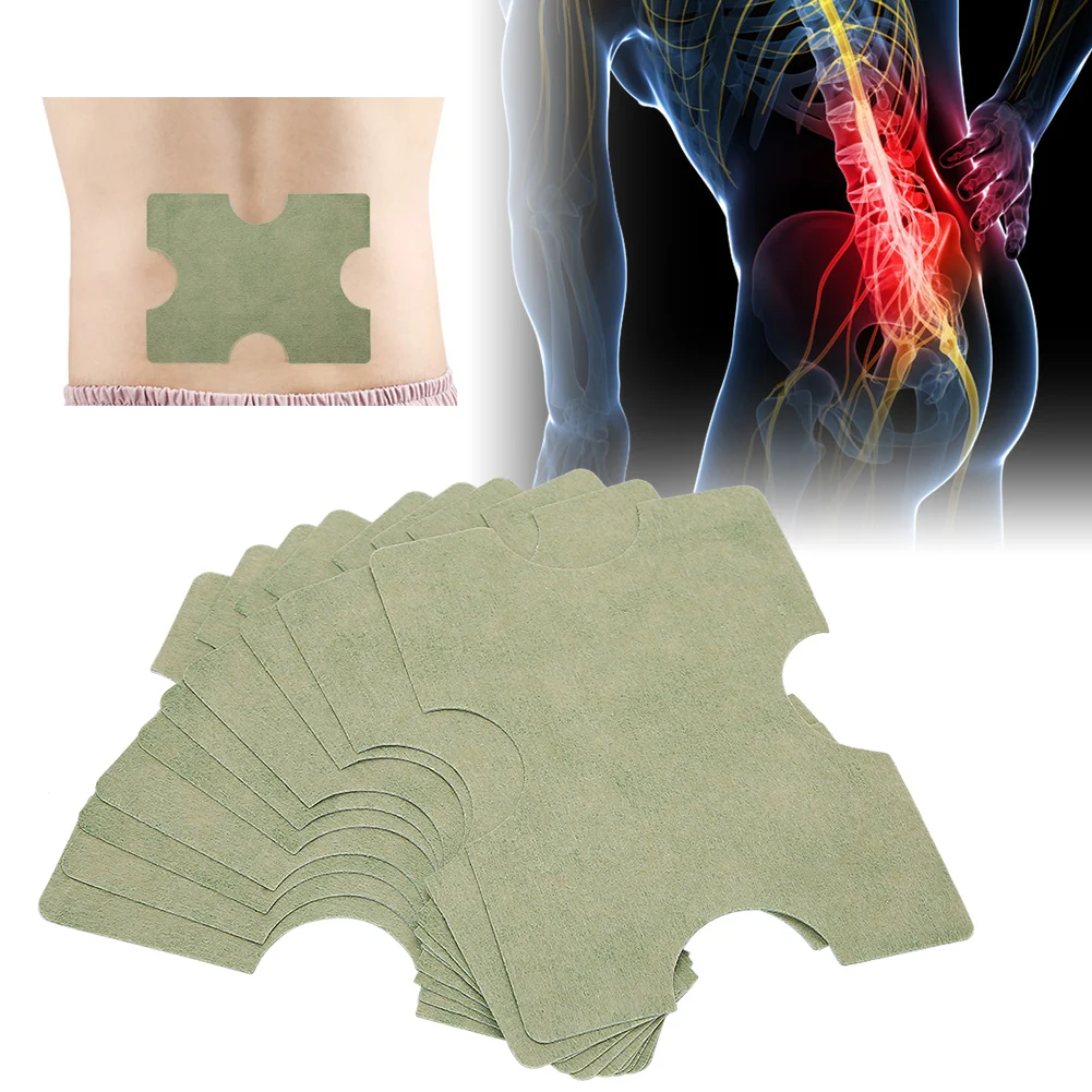 

10pcs Moxibustion Lumbar Patch Self Heating Lumbar Arthritis Plaster Pain Relief Wormwood Sticker Medical Wormwood Pain Relief