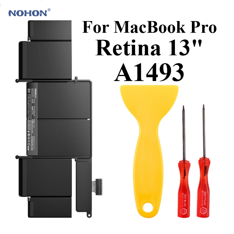 Аккумулятор Nohon A1493 для ноутбука Apple MacBook Pro Retina 13 &quotA1502 2013 и 2014 версия ME864 ME866 6400 мАч