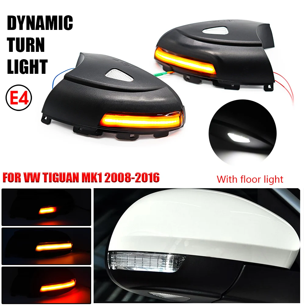 

Для Volkswagen Tiguan MK1 2008-2016 2 шт. динамический Зеркало заднего вида мигалка указатель поворота светодиодный светильник автомобильные аксессуары