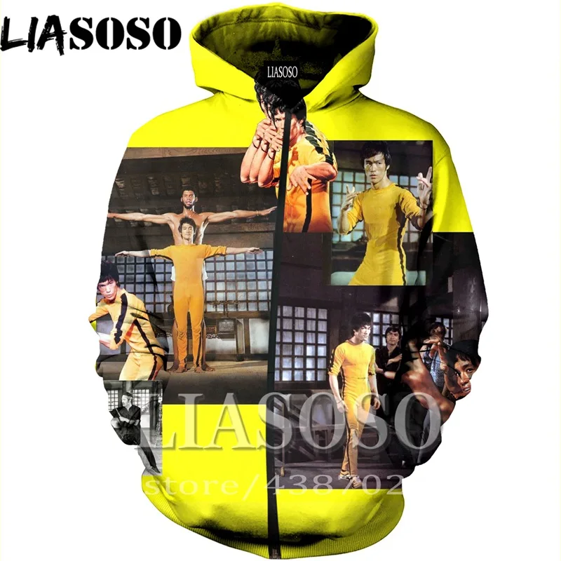 Толстовка LIASOSO с 3D принтом мужская женская топ для кунг-фу толстовка в стиле