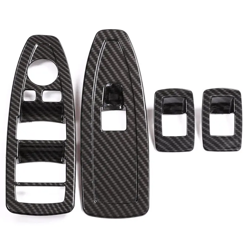 4 шт. стильный стеклоподъемник из углеродного волокна переключатель рамка