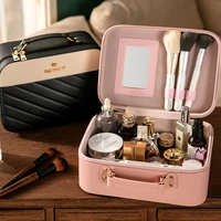 skin care makeup bag women s portable large capacity ins style makeup storage bag travel small number portable cosmetic case pu
