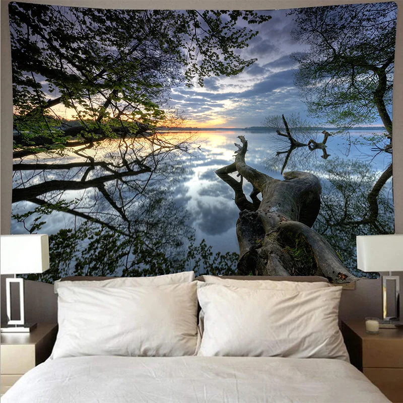 Горячая Распродажа красивые пейзажи гобелен искусство стены декоративное