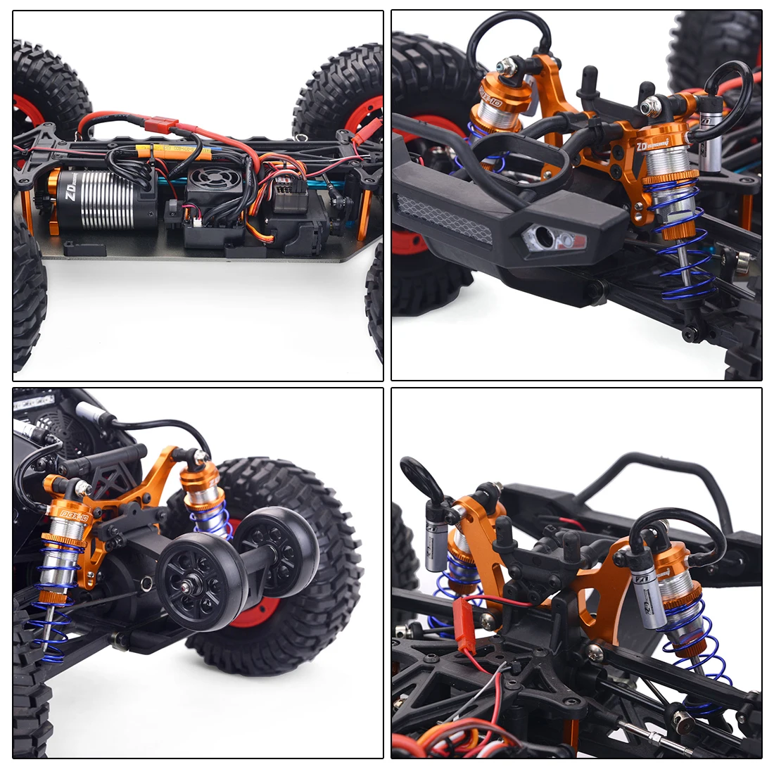 ZD гоночный ракета DBX-10 1/10 4WD 80 км/ч 2 4 г бесщеточный мотор скоростной