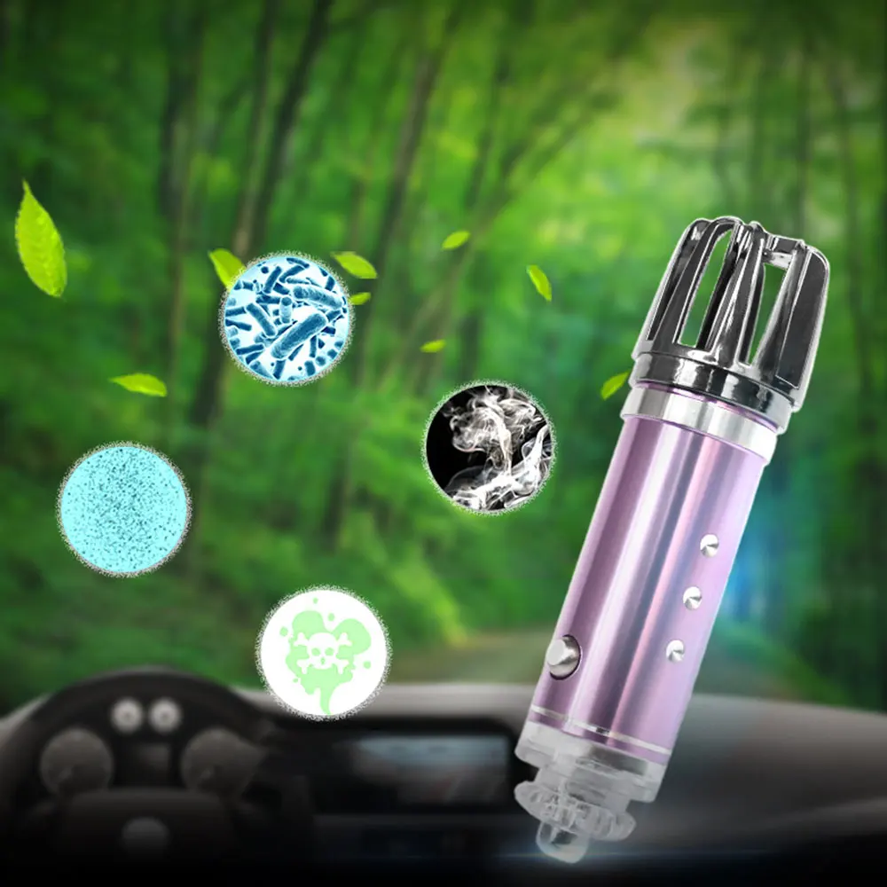 Автомобильный мини очиститель воздуха освежитель автомобильный ионный