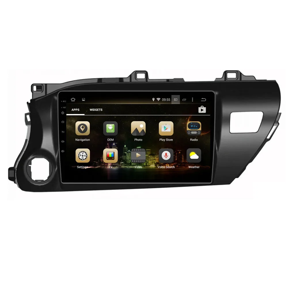 Android 9 0 Восьмиядерный PX6/PX5 подходит для Toyota Hilux 2016 2019 автомобильный dvd плеер