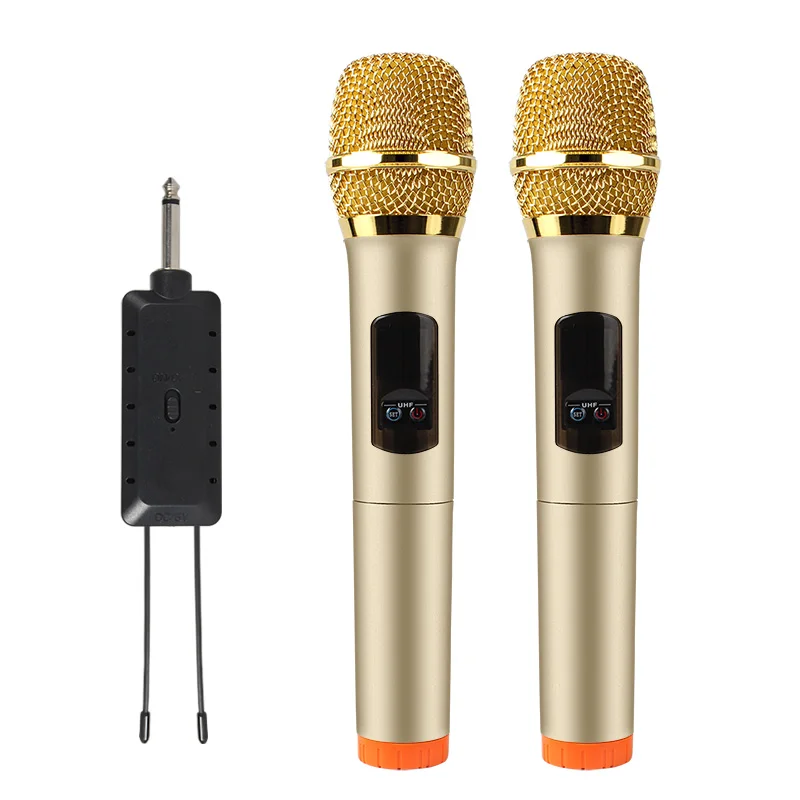 Беспроводной микрофон E9 UHF профессиональный танзмиттер приемник для диджея