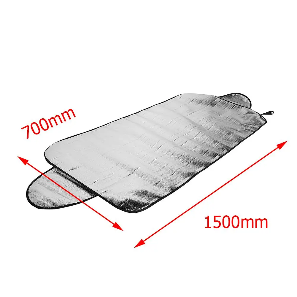 

Hot Sale Windshield Sunshades Multi-function 59x28 inch Winter Car Windshield Cover Auto Snow Ice Frost Shield Heat Sun Shade