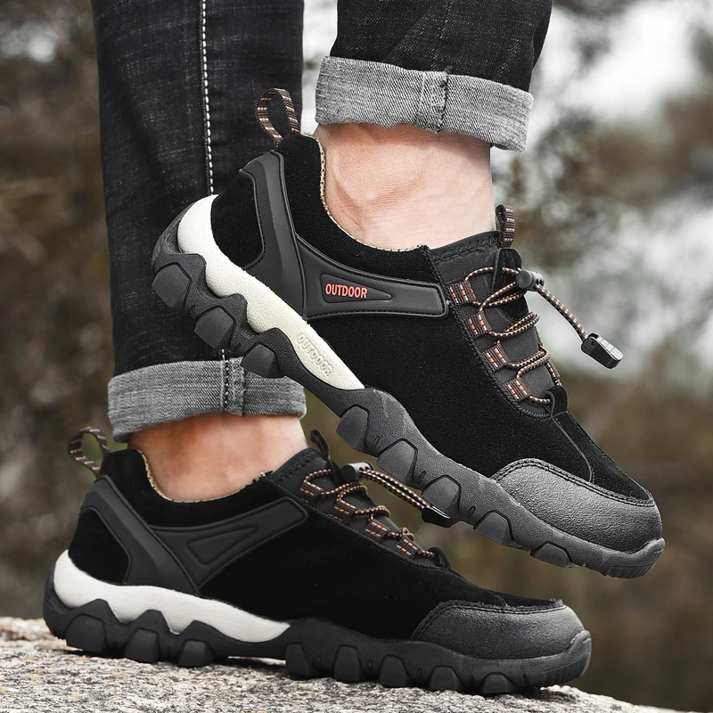 SMS Men Shoes Outdoor Hiking Shoes Climbing Sport Breathable Sneakers Men Hunting Trekking Shoes Summer Mesh Anti-skid Trainers