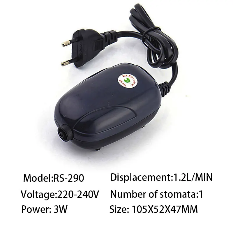 Тихий воздушный насос для аквариума аквариум рыб кислородный компрессор аэратор