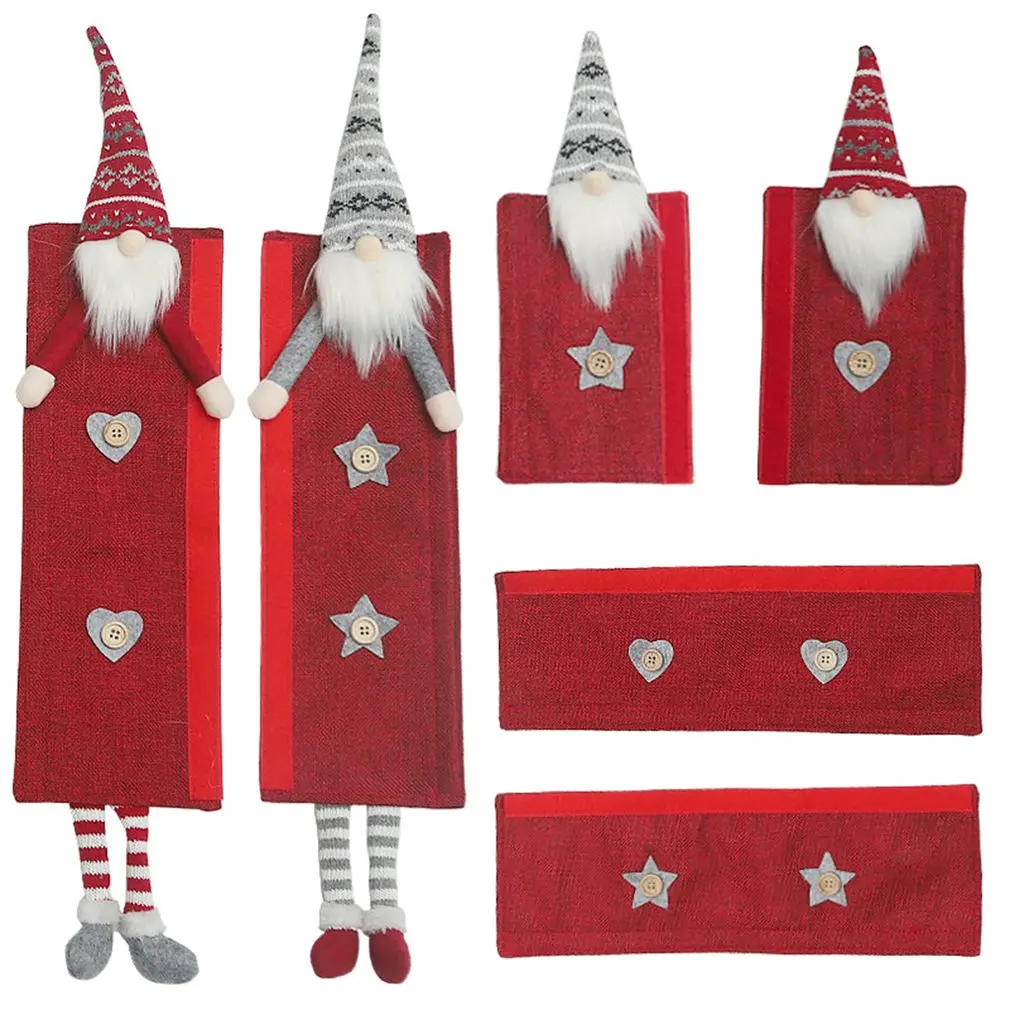 

Refrigerator Handle Knitted Hat Forest Man Refrigerator Glove Six Piece Set Not Easy To Deform Odorless Handle