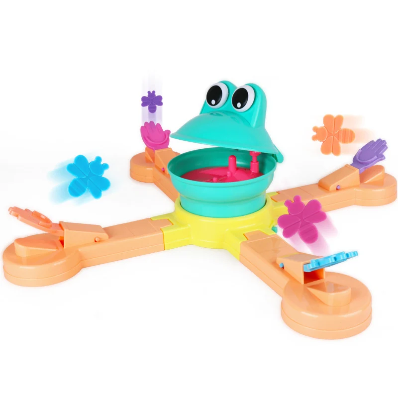 

Funny Feeding Frogs To Eat Biscuits Children's Manual Educational Toys Electric Toys Family Party Game Interactive Desktop Toys