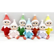 7cm Toddler Baby Elf Dolls with Movable Arms Legs Doll House Accessories Christmas Dolls Baby Elves Toy For Kids