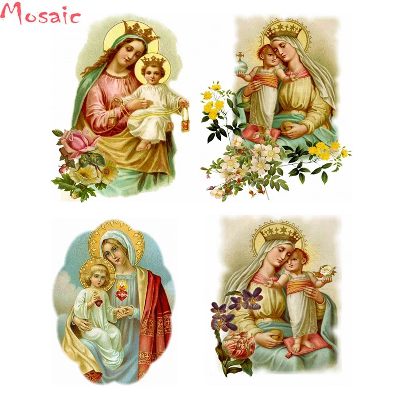 Детский набор для молитв полный квадратный круглый рукоделия 5D алмазная картина