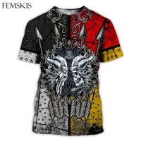 femskis viking tattoo t shirt 3d all over printed casual t shirt fashion men vintage tee casual summer women top short shirts