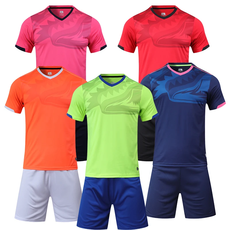 Мужская красная футбольная майка с коротким рукавом комплект футбольной формы