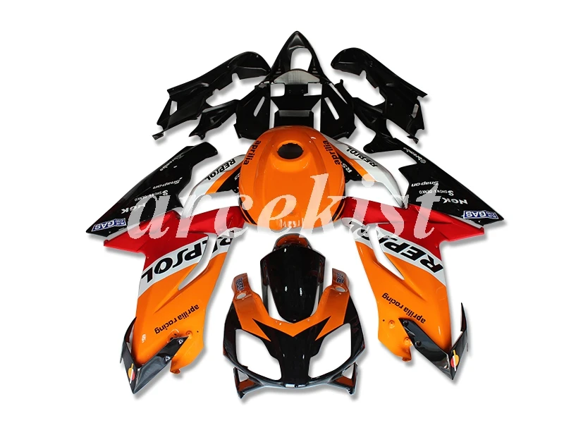 Kaufen Spritzguss Neue ABS Voll Verkleidungen Kit Fit Für Aprilia RS125 125 2006 2007 2008 2009 2010 2011 RS4 Freies Benutzerdefinierte Orange Rot