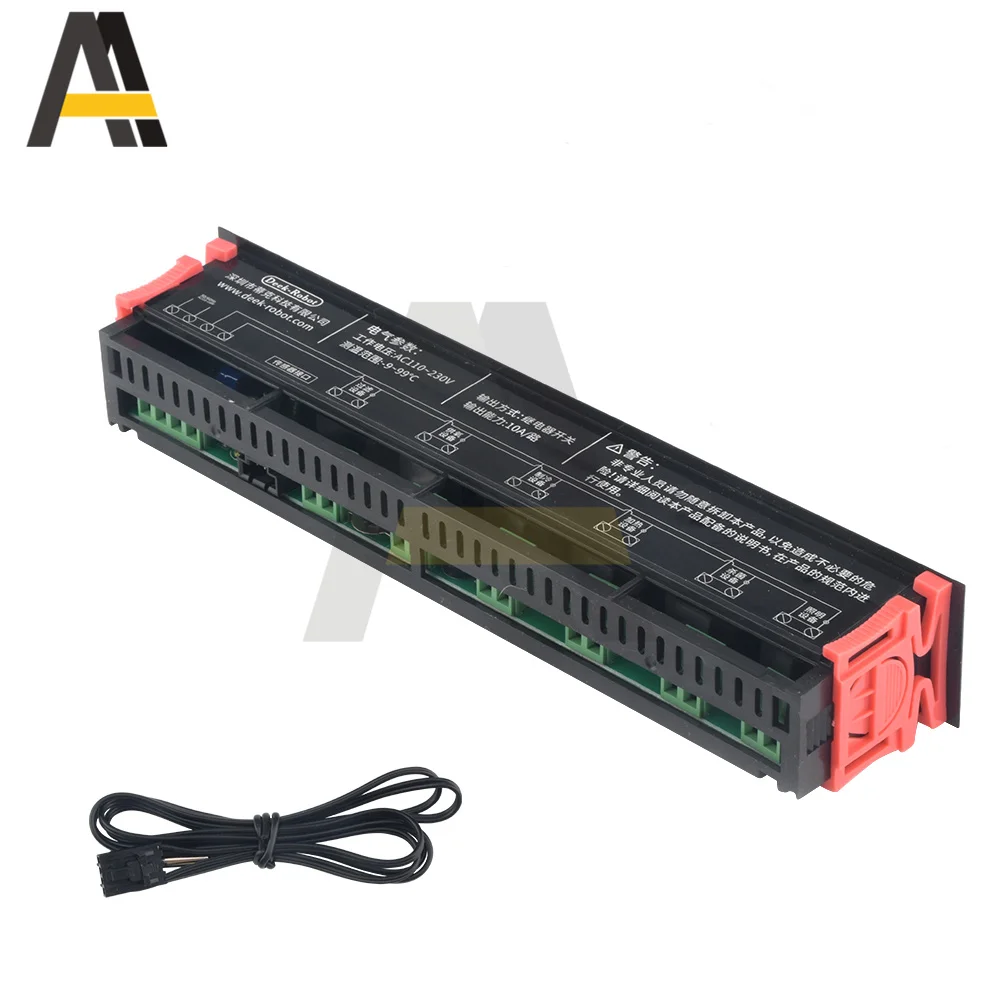 

AC 110-230V контроллер температуры для аквариума 6-канальный релейный выходной нагрев/охлаждение/фильтрация/контроллер стерилизации