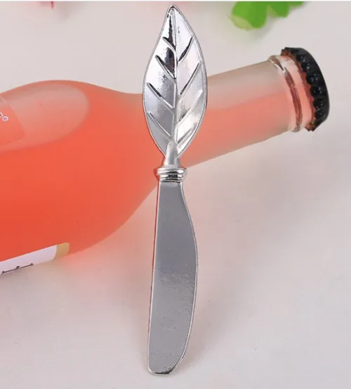 (100 шт./лот) свадебное украшение подарок из хром разделитель листьев свадебные