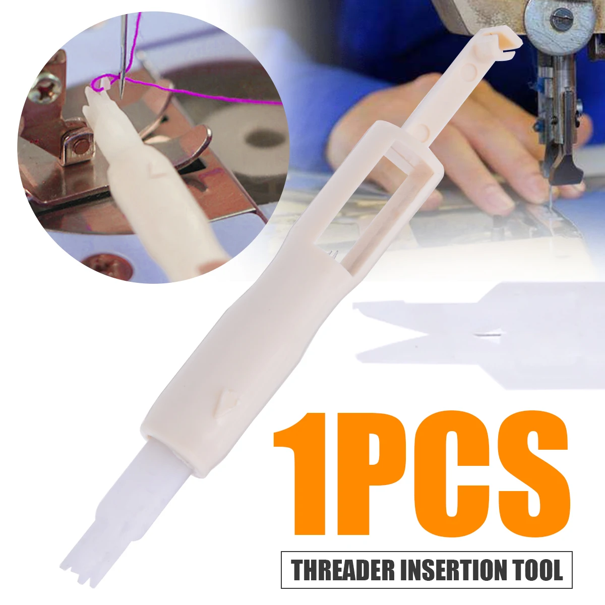1 шт. Пластик Нитевдеватель стежка вставки инструмент аппликатор для швейной