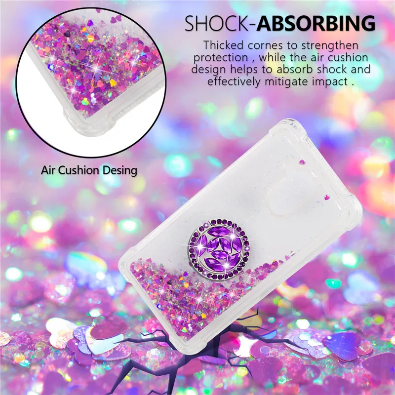 Роскошный блестящий чехол для телефона с бриллиантовым кольцом huawei Enjoy 6s 7 Plus Honor 6c