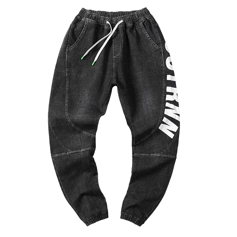 

Men's Pants Print Graphic Letters Trousers Baggy Jeans For Men Casual Prined Stretch Slim Denim Jean Man