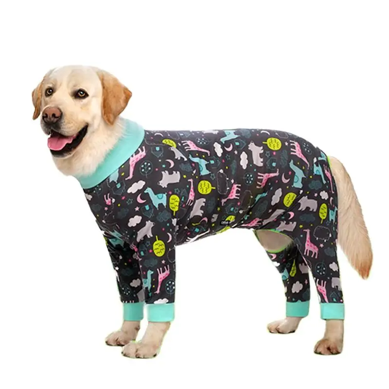 

Dog Clothes Cotton Romper Pajamas Costume Pint Dog Jumpsuits Puppy Clothing for Dog Rompers Bathrobe Large Dog Clothes Misur