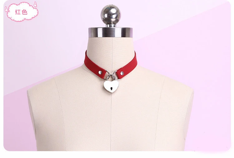 Сексуальное колье ручной работы из искусственной кожи в стиле панк-рок