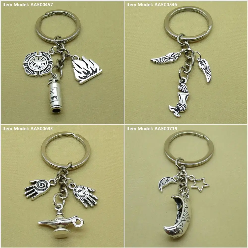 Брелок для ключей огнетушитель огненное пламя значок пожарного отдела Русалка