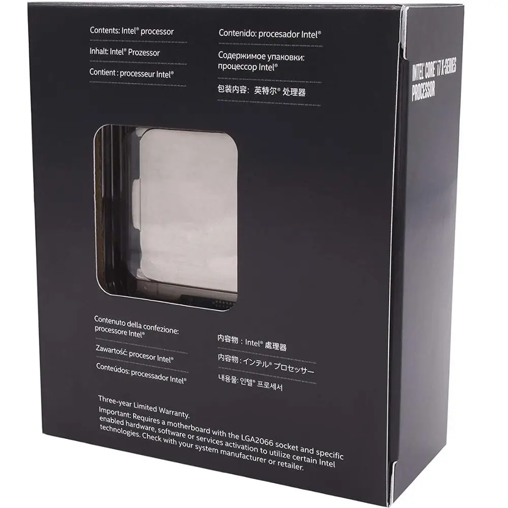 Процессор Intel Core серии X 8 ядер до 4 ГГц разблокированный турбо LGA2066 X299 серия 165