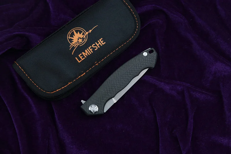 LEMIFSHE ZT0454 Dmitry складной нож D2 лезвие TC4 титановая CF ручка наружные походные охотничьи карманные Фруктовые Ножи EDC инструменты