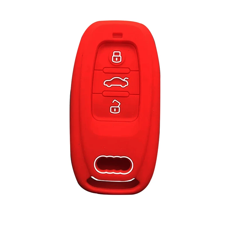 

For Audi A4 A5 A6 A7 A8 B6 B7 B8 Q5 Q7 R8 S5 S6 S7 S8 SQ5 RS5 TT Silicone Key Cover Case Shell Holder Protect Smart Keyless