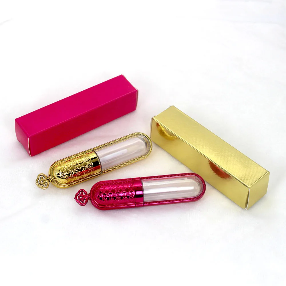 10 шт. Золотая пластиковая Корона блеск для губ пустая туба косметический