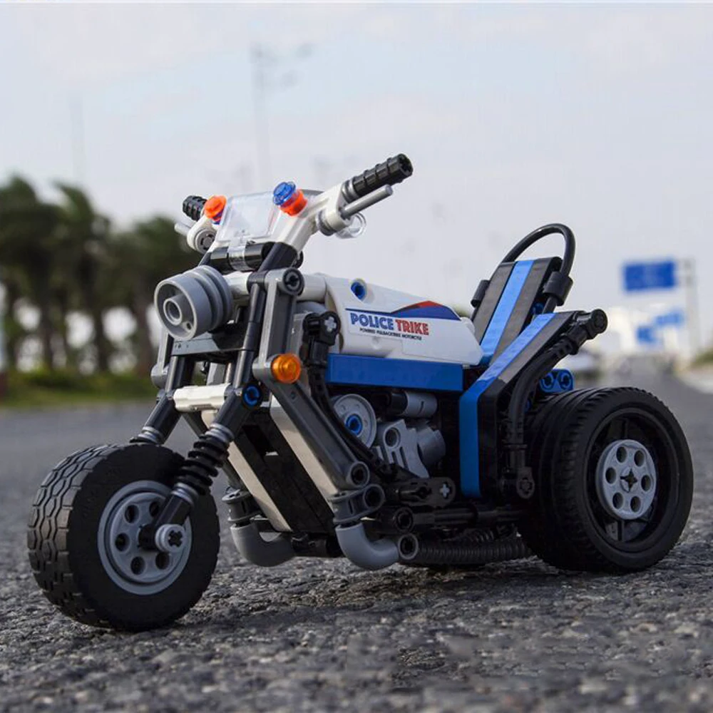 

Креативный эксперт, высокотехнологичный городской мотоцикл 3802, 282 шт., тяговый автомобиль 488 RSR Moc, модульные кирпичи, модель, конструктор, игр...