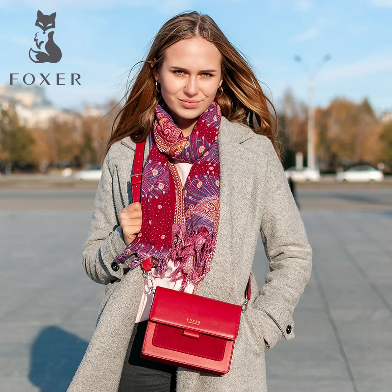 FOXER, женская сумка через плечо, сумки на плечо, сумка на плечо, кошелек, женская сумка-мессенджер, подарок на день Святого Валентина
