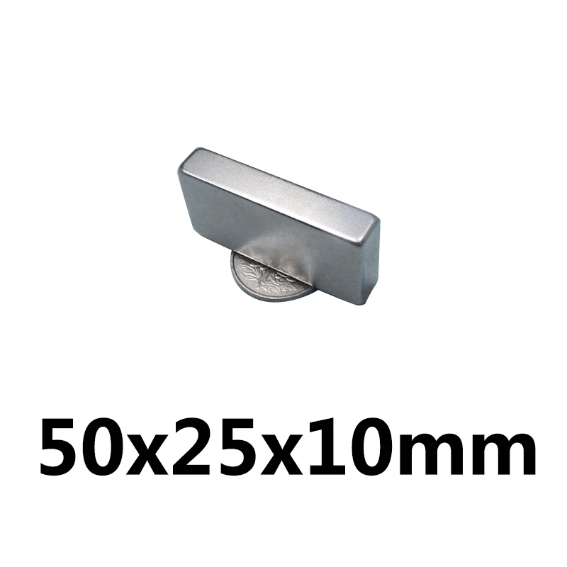 1 ~ 20 шт. 50x25x10 мм N35 блок мощные магниты полоса неодимовый магнит Стандартный 50*25*10