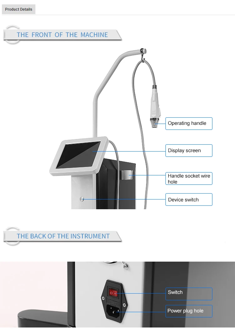 

Gold Supplier China Skin Tighten Fractional Microneedle Rf Machine Equipment