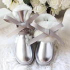 Женские Водонепроницаемые ботинки на натуральном меху, зимние ботинки из овечьей кожи и шерсти, нескользящая обувь с резиновой подошвой