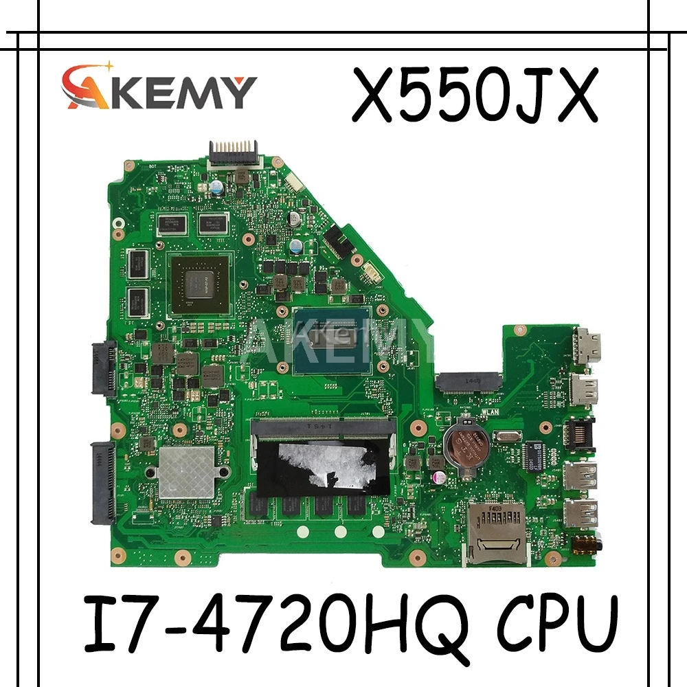 Akemy X550JX материнская плата для ноутбука For Asus X550JF X550JD X550JK X550J X550 тест оригинальный