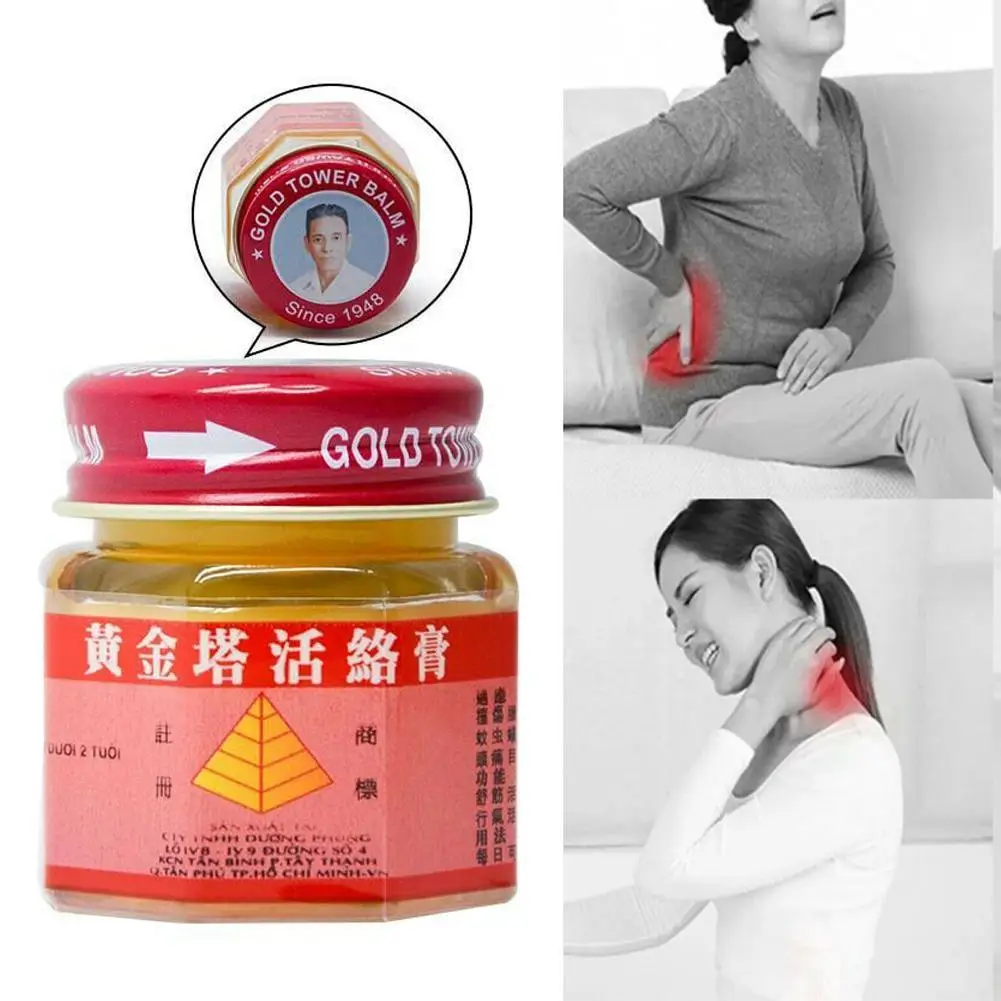 

20g Pain Cream Vietnam Gold Tower Balm Relieving Itching Detumescence Cream Joints Active Ointment Muscle Rheumatism D2L2