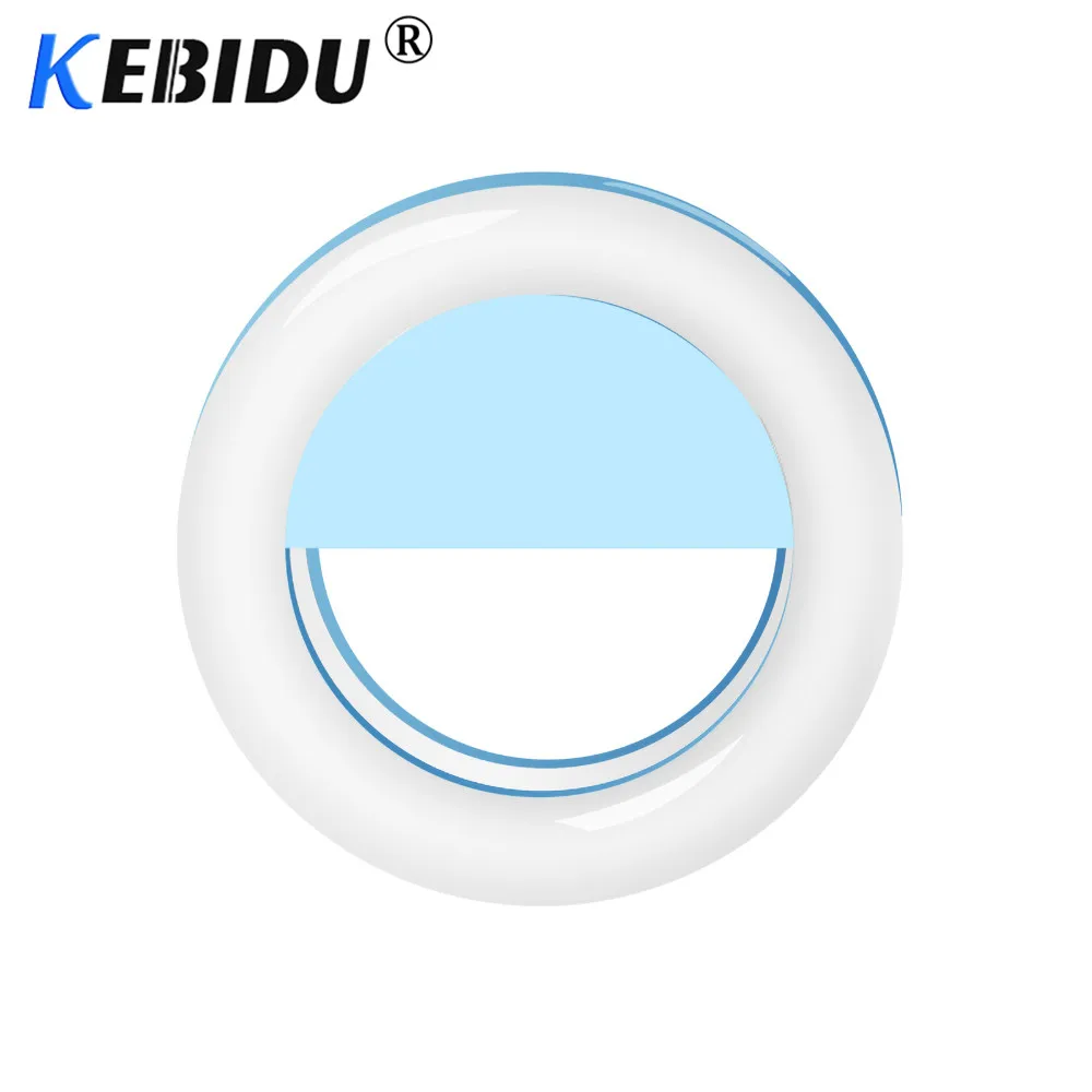 Kebidu селфи светодиодный кольцевой вспышка Lumiere телефон портативный мобильный