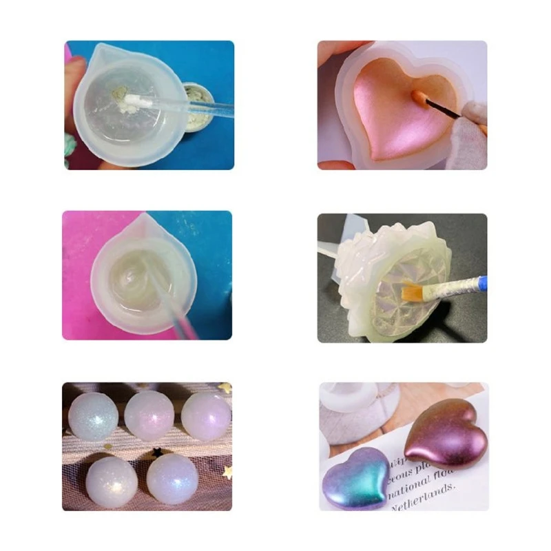 

18 Colors Cosmetic Grade Pearlescent Natural Mica Mineral Powder Epoxy Resin Dye Pearl Pigment